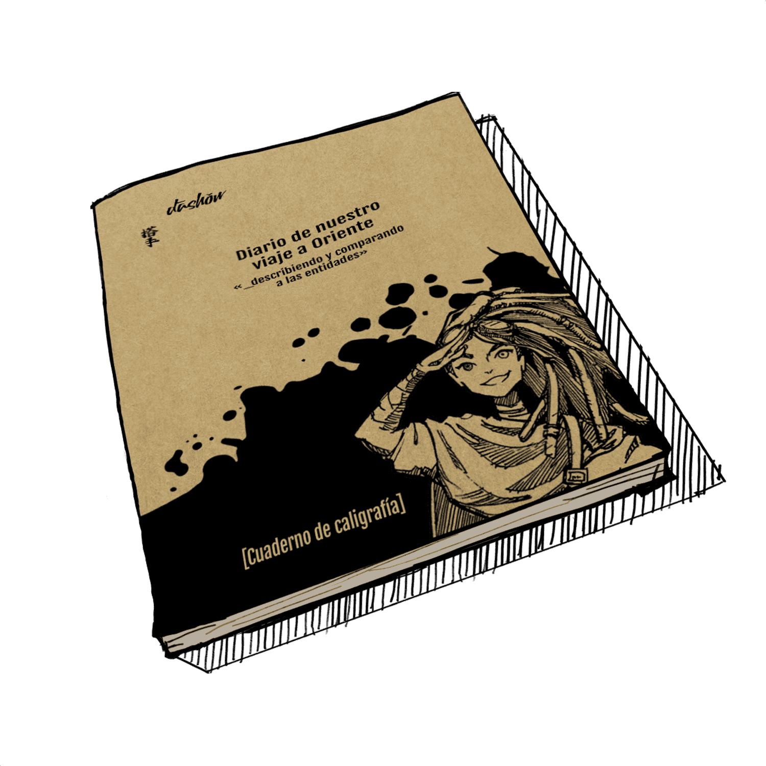 Chinese calligraphy practice notebook — dāshǒu